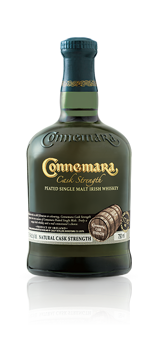 Connemara Cask Strength Single Pleated Irish Whiskey