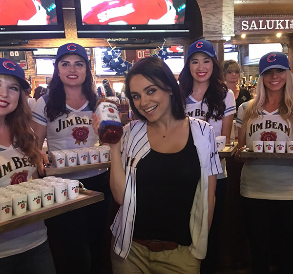 <p>Jim Beam and Mila Kunis kick off historic Chicago Cubs partnership with limited edition Jim Beam® "Game 7 Batch"</p>
