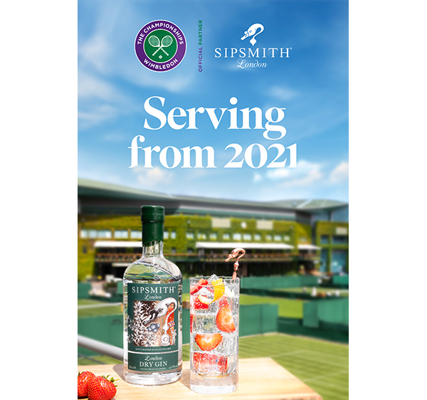 Sipsmith Chosen to Become the First Official Gin Partner of the Championships, Wimbledon