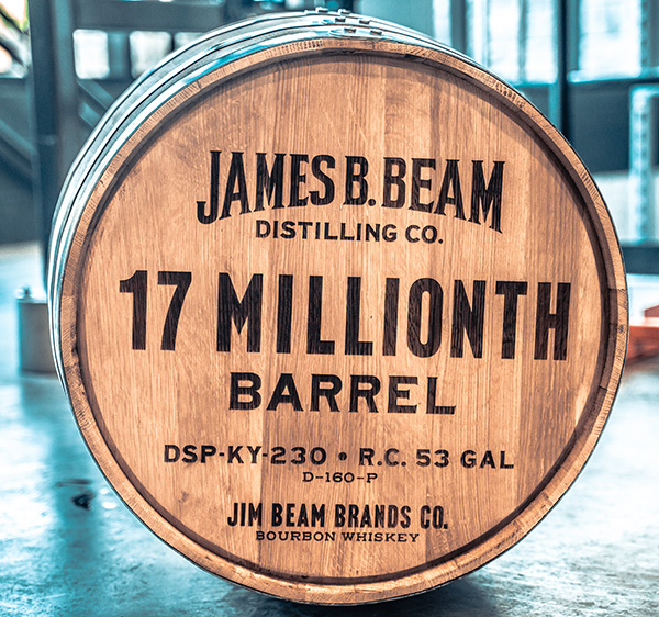 James B. Beam Distilling Co. Fills historic 17 Millionth Barrel of Bourbon Since Prohibition