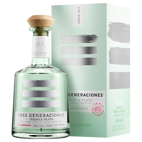 Tres Generaciones Plata - Flasche und Verpackung